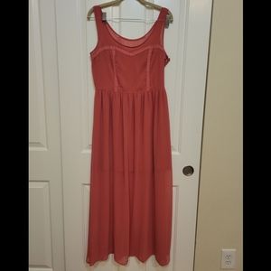 Lauren Conrad Pink Maxi Dress